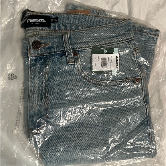 RSQ Men's Light Blue Slim Straight Jeans - Picture 1 of 4